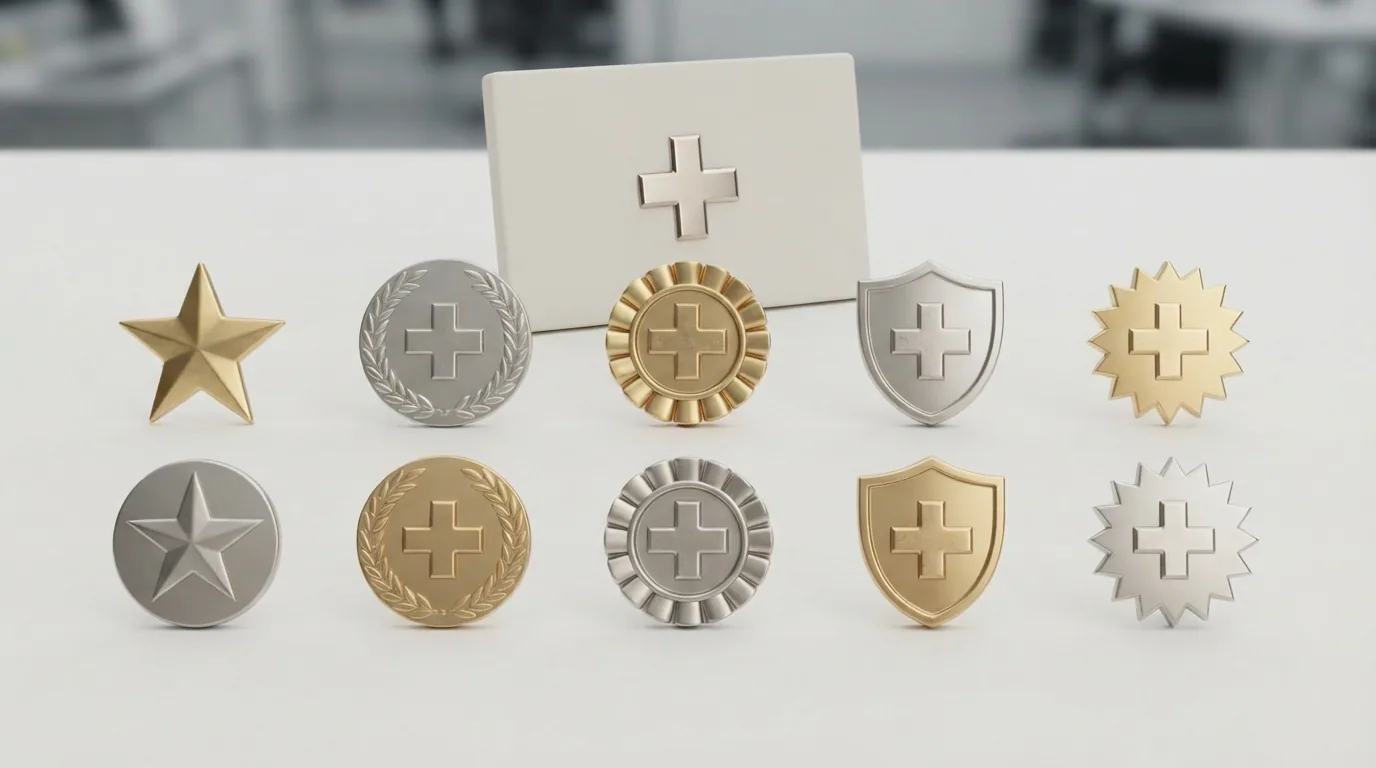 Zehn Casino-Logos in einem Raster, darunter eine stilisierte ESBK-Lizenzurkunde mit Schweizer Kreuz
