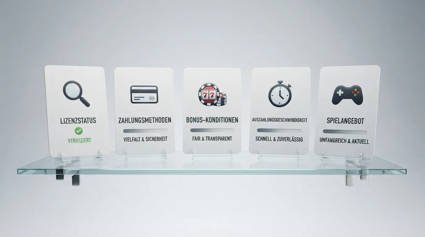 Checkliste oder Bewertungskriterien als grafische Übersicht