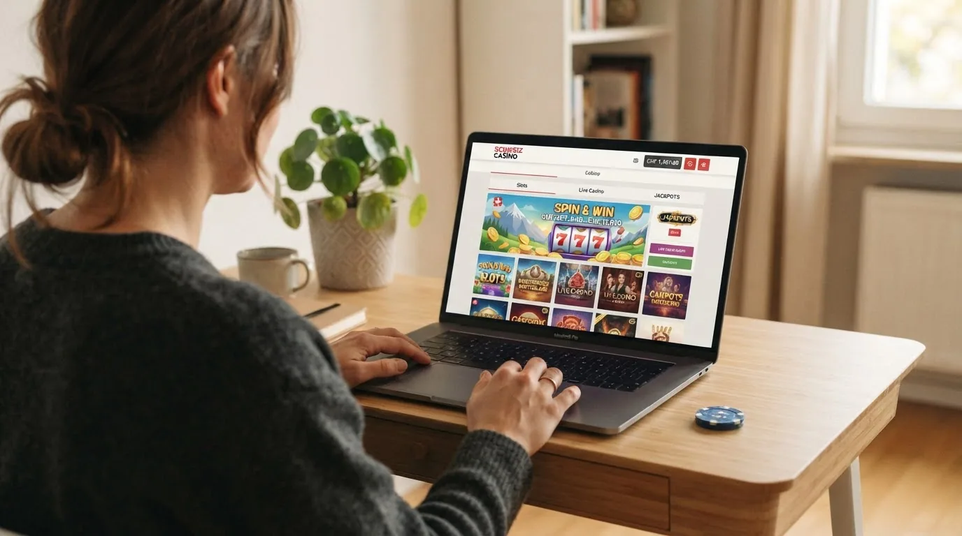 Übersichtstabelle mit Logos der 10 ESBK-lizenzierten Schweizer Online-Casinos und ihren landbasierten Stammhäusern